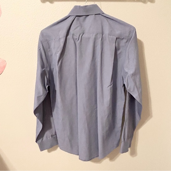 Pronto Uomo Blue Button Down Shirt Large - Picture 6 of 7